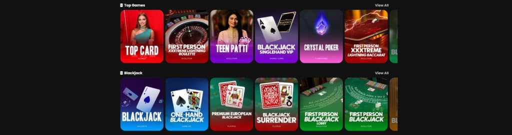 Table Games at Kentucky Online Casinos